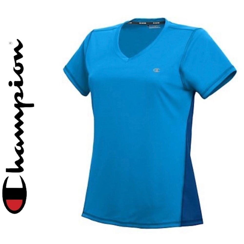 Champion Double Dry Select V-Neck Shirt NWOT M